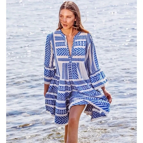 Devotion twins embroidered Ella tunic Anthropologie dress - Picture 2 of 12